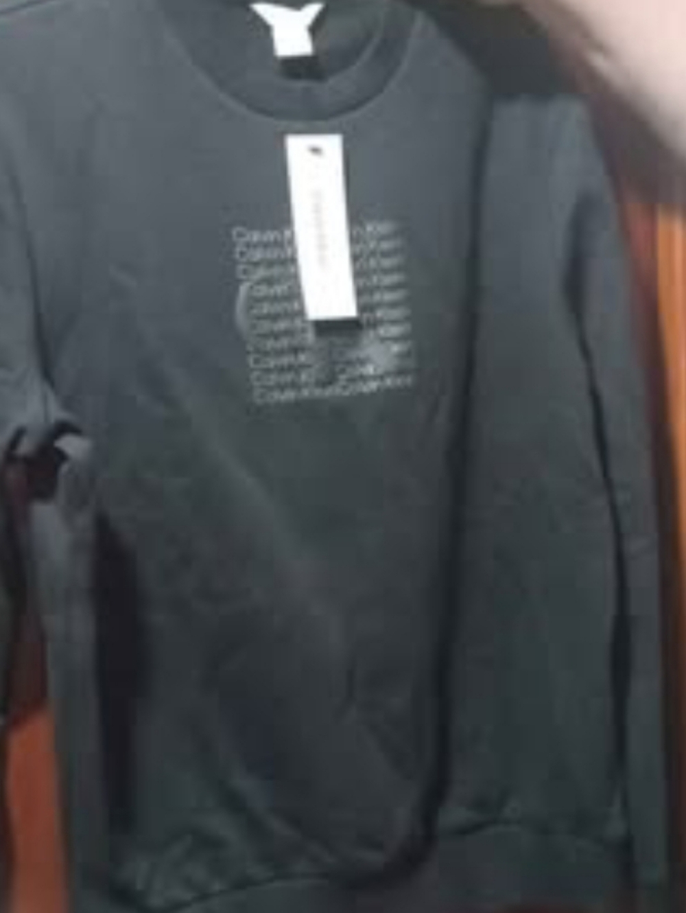 Calvin Klein Black Logo Print Sweatshirt